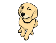 190x147 Golden Retriever, Dog, Comic, Drawing, Puppy Men's Premium Hoodie