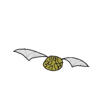350x350 how to draw the golden snitch, step