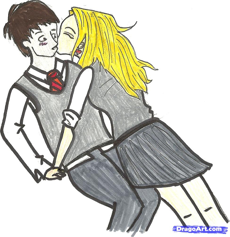 976x1006 How To Draw Neville Longbottom And Luna Lovegood, Step