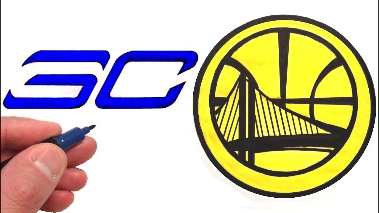 1280x720 How To Draw The Steph Curry And Warriors Logos