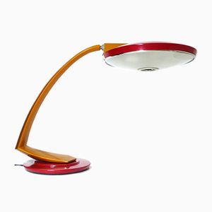 300x300 vintage boomerang bordeaux and goldenrod desk lamp from fase