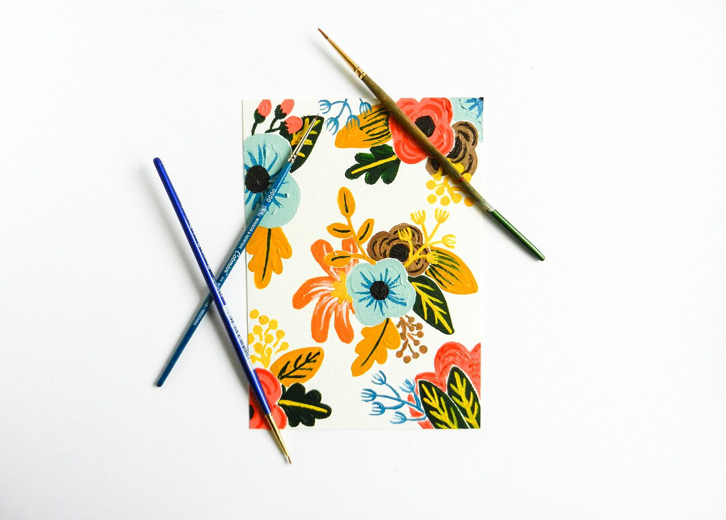 1440x1033 retro painted flowers tutorial the postman's knock