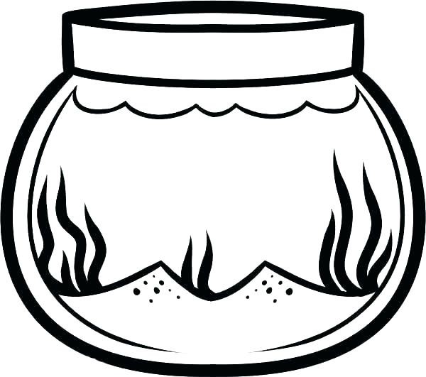600x531 Fish Bowl Coloring Sheet Goldfish Bowl Coloring