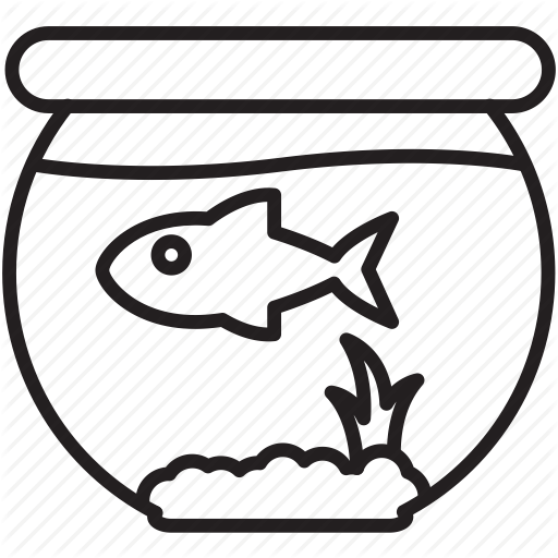 512x512 Drawing Goldfish Bowl Frames Illustrations Hd Images Photo