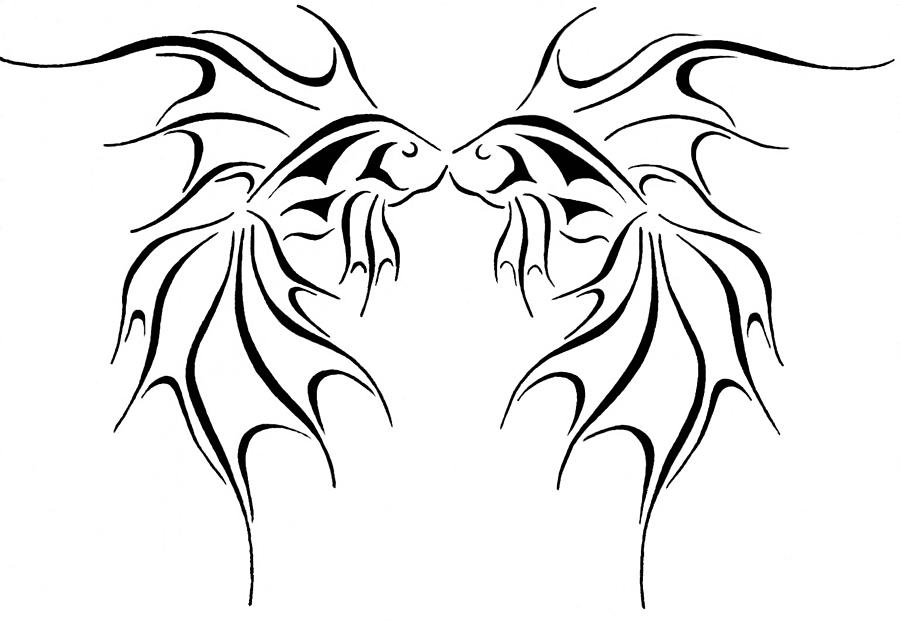 900x621 Fantasy Goldfish Drawing