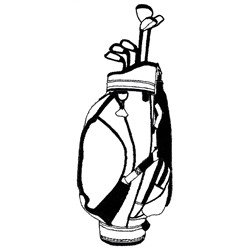 250x250 Golf Bag Outline Embroidery Design Annthegran