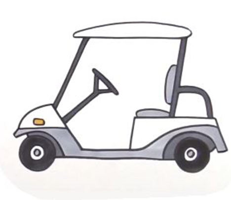 468x406 Huge Collection Of 'golf Cart Drawing' Download More Than