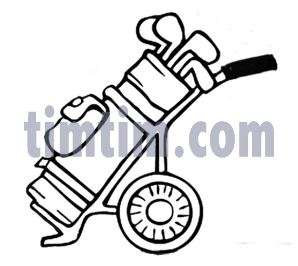 612x546 Free Drawing Of A Golf Cart From The Category Sports