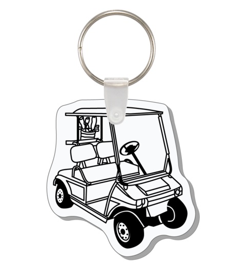486x512 Golf Cart Keychain Shaped Like A Club Car