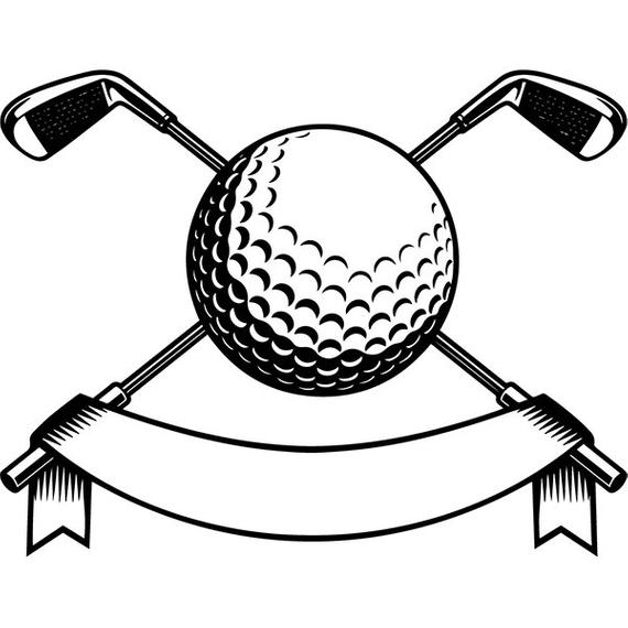 570x570 Golf Logo Tournament Club Iron Wood Golfer Golfing Sport Etsy