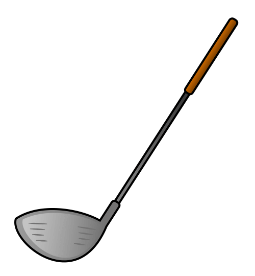 500x540 Drawing A Cartoon Golf Club