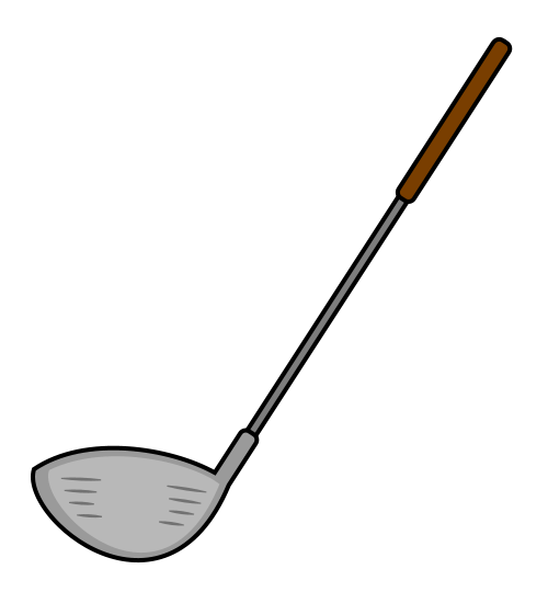 500x540 Drawing A Cartoon Golf Club