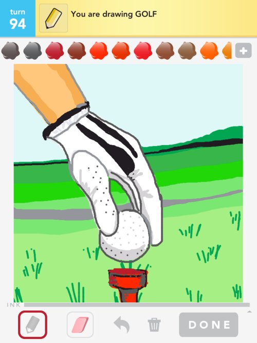500x667 Golf Drawings