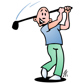 280x280 Golf Player Full Color