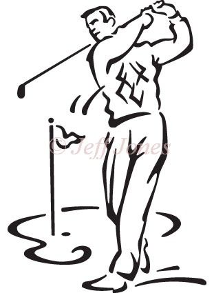 311x425 Golfer Golfing Stock Illustration Image Golfing For Cards Golf