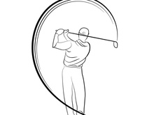 Golf Player Drawing