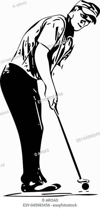 326x680 Golf Club And Ball Sketch Stock Photos And Images Age Fotostock