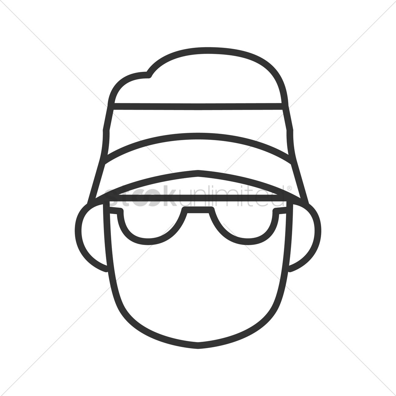 1300x1300 Golf Player Vector Image