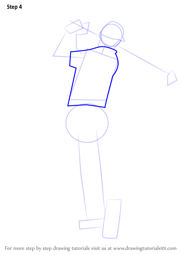 600x846 Learn How To Draw A Golf Player