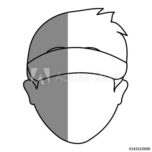 500x500 Golf Player Head Avatar Icon Vector Illustration Design