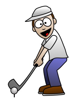 250x332 Drawing A Cartoon Golfer