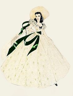 236x308 Walter Plunkett Design Sketches For Vivien Leigh As Scarlett O
