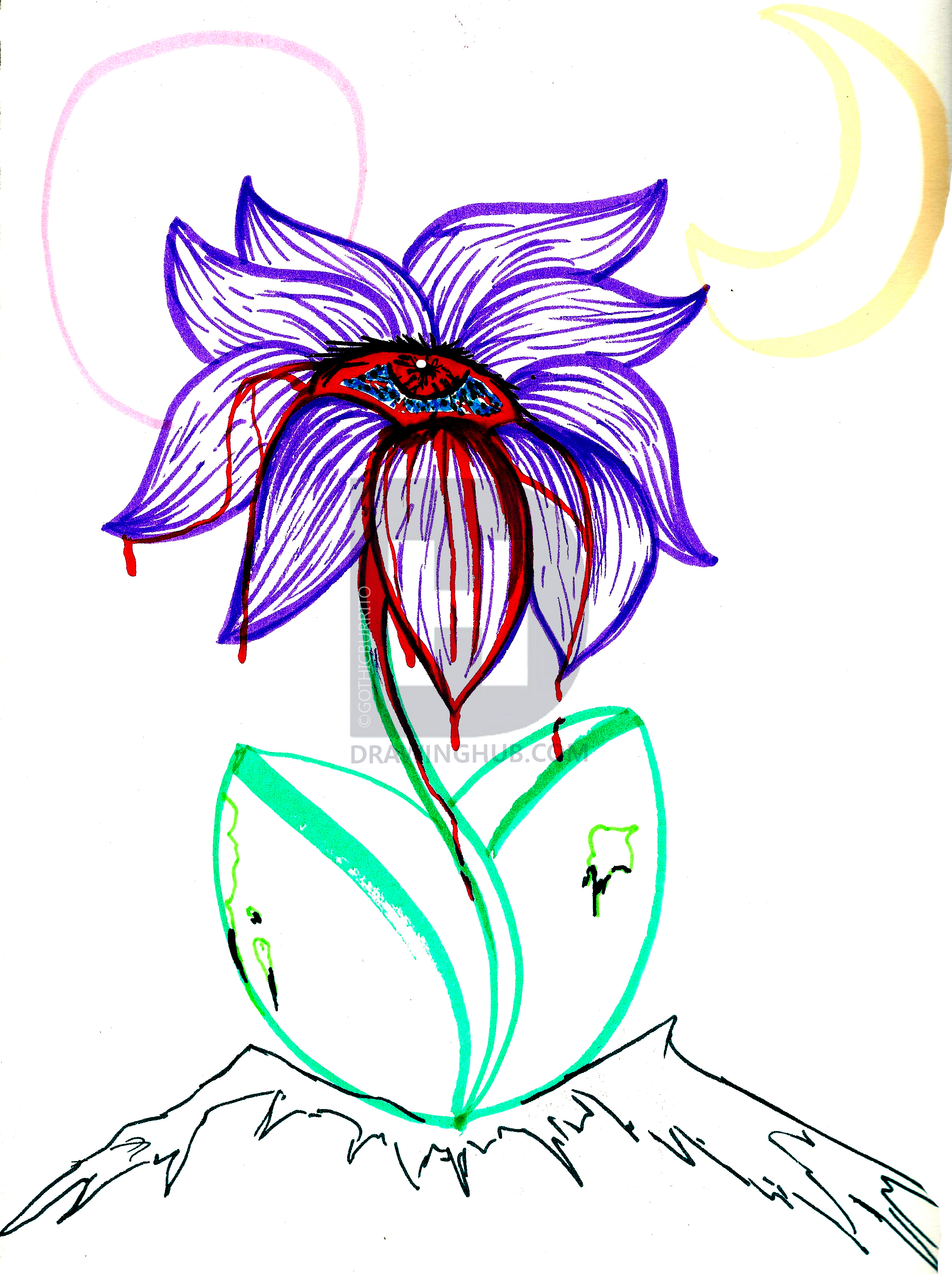 2378x3182 This Flower Good Or Evil Drawing
