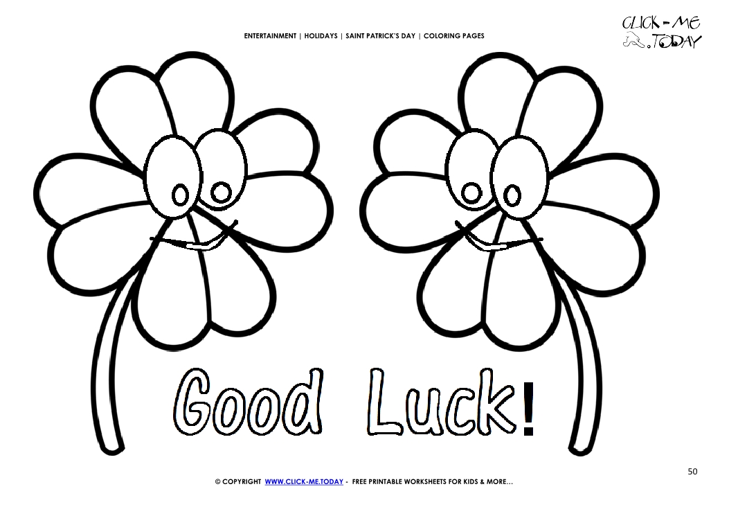 Good Luck Coloring Pages For Kids Printable Coloring Pages