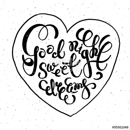 500x500 Romantic Quote Good Night Sweet Dreams Stock Image And Royalty