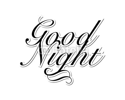 400x320 Good Night Typography Typographic Creative Writing Text Image Icon
