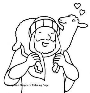 291x300 good shepherd coloring pages free unique sheep and shepherd