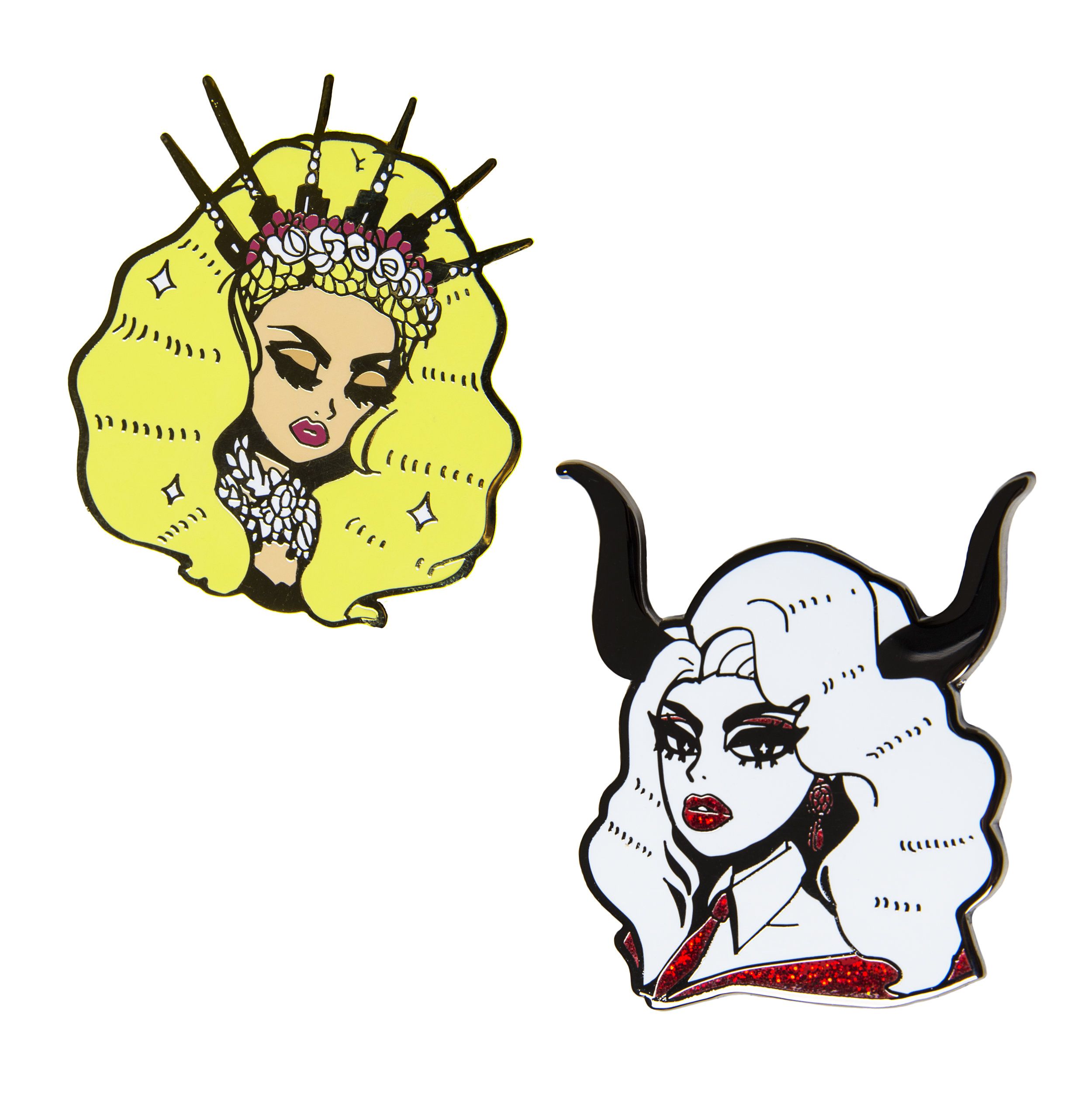 2500x2501 Good Vs Evil' Jumbo Enamel Pin Set Enamel