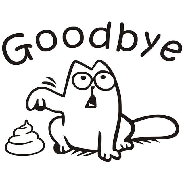 640x640 Say Goodbye To The Stool Waterproof Decalfunny Cat Toilet Seat