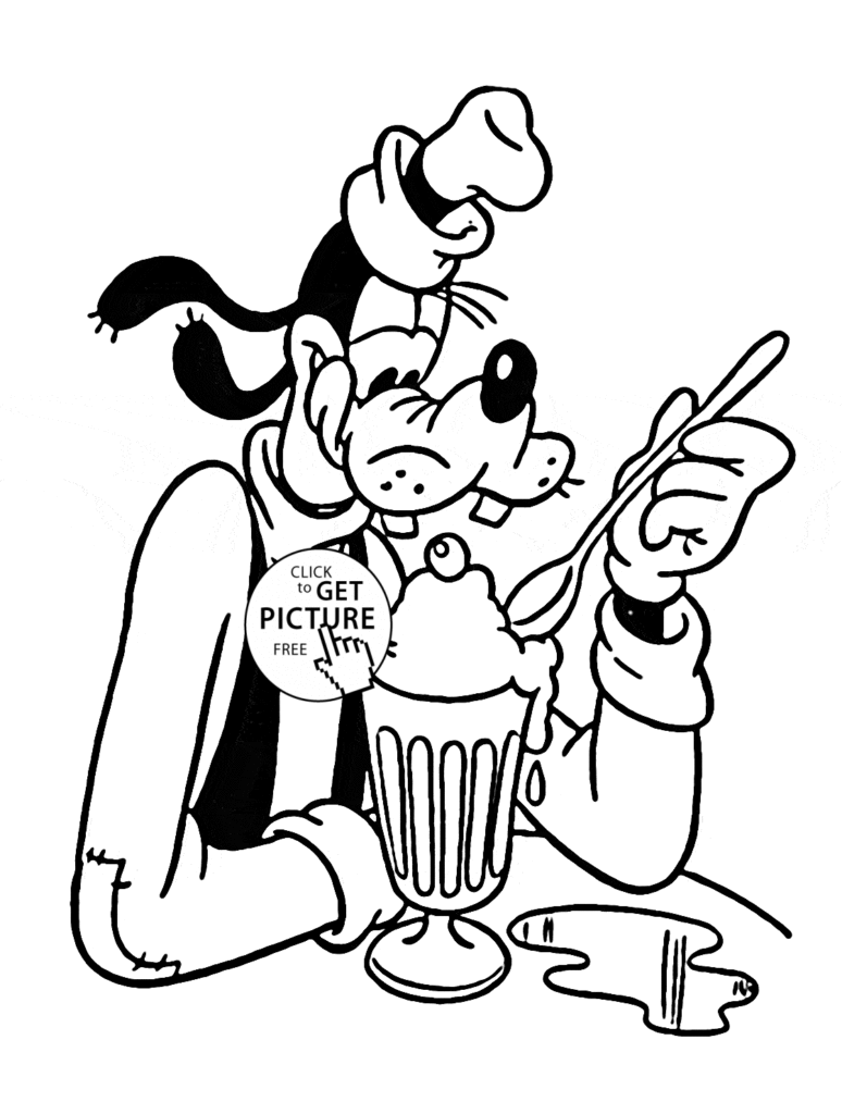 774x1024 Funny Goofy Cartoon Coloring