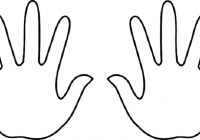 200x140 Handprint Outline Simple Hand Drawing Google Search Sunday School