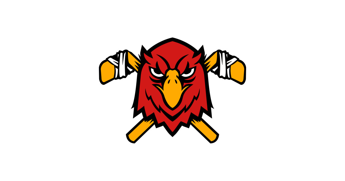 1200x630 Red Falcon Hockey Sports Logo