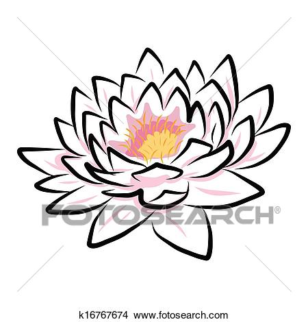 450x470 Lotus Flower Drawing