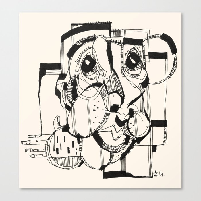 700x700 gopher man canvas print
