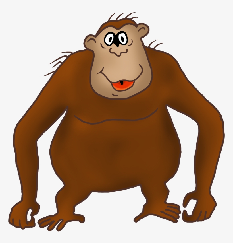 820x854 Cartoon Drawing Of Gorilla Png