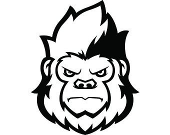 340x270 Gorilla Drawing Etsy