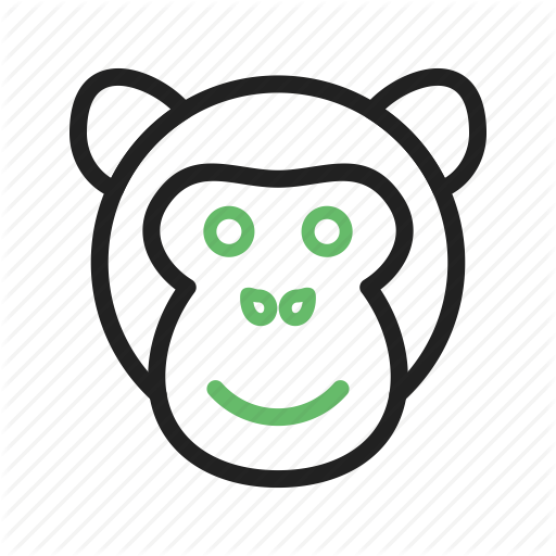 512x512 Drawing Gorilla Face Transparent Png Clipart Free Download