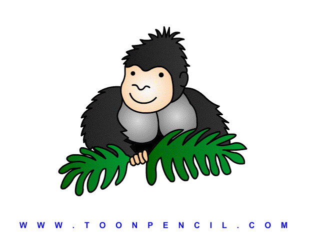 Gorilla Drawing For Kids