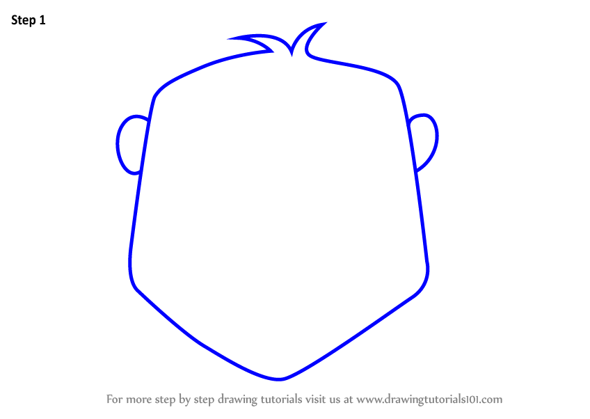848x602 Learn How To Draw A Gorilla Face For Kids