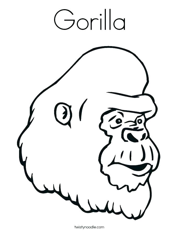 685x886 Cute Baby Gorilla Coloring Pages