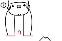 210x140 Tag Gorilla Face Drawing Easy