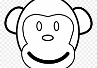 200x140 Vector Art Gorilla Ape Monkey Face Clipart Drawing