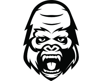 340x270 Gorilla Drawing Etsy
