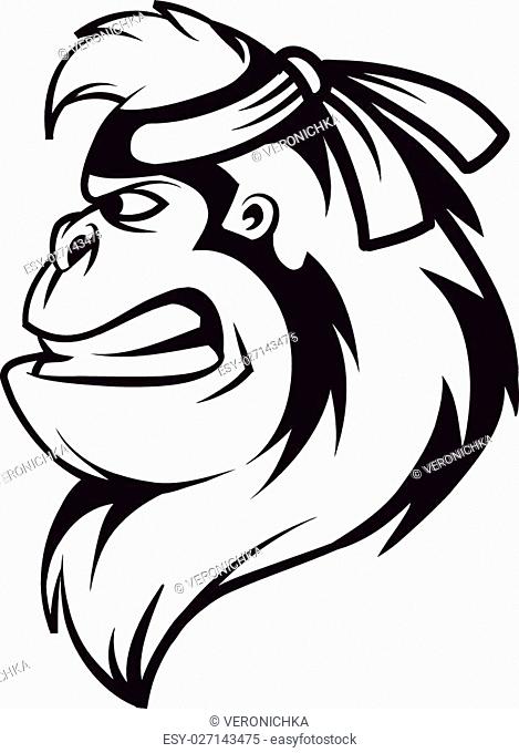 469x680 Illustration Of Angry Gorilla Head Stock Photos And Images Age