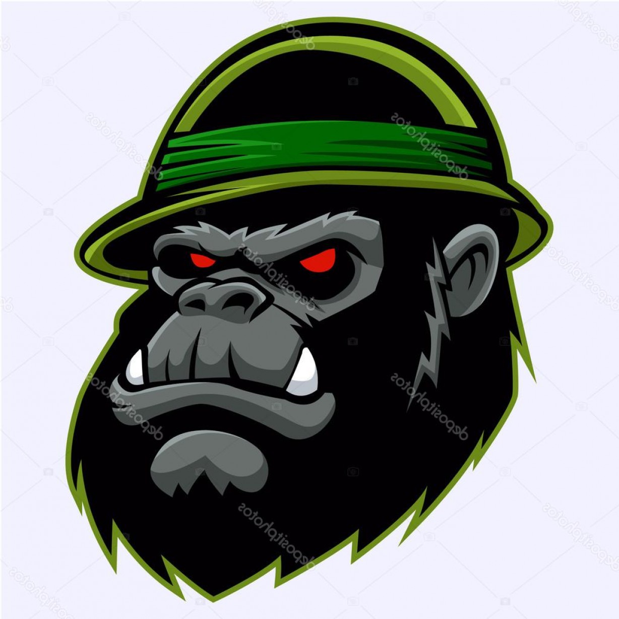 1228x1228 silverback gorilla vector hoodamathrun