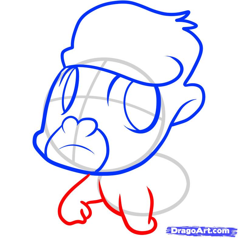 783x783 Step How To Draw A Gorilla For Kids